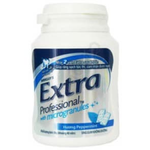 Wrigley Extra Professional Peppermint Chewing Gum 56g _Jar_